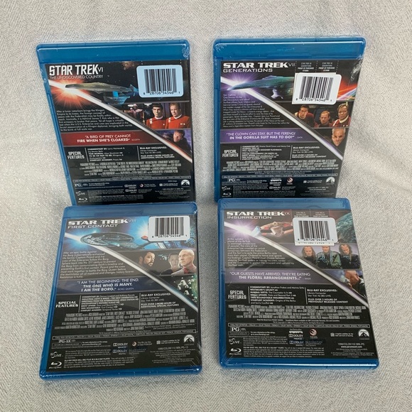 NEW SEALED 4 Star Trek Blu-Ray movies - Picture 2 of 7